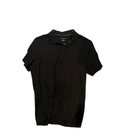 Perry Ellis Black Polo Golf Shirt Mens Medium