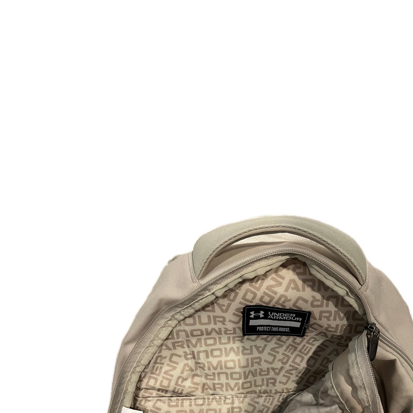 Under Armour Beige Cream Hustle 5.0 Backpack