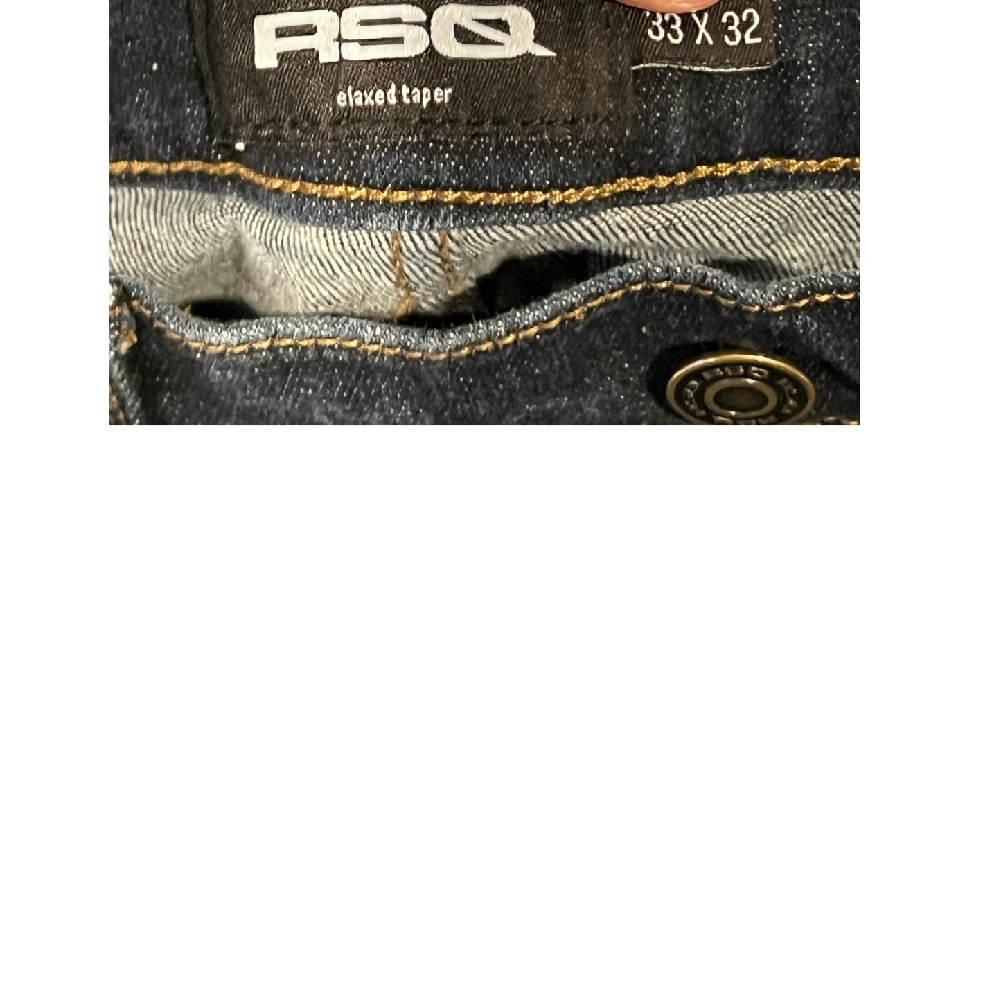 RSQ Relaxed Taper Slim Straight Jeans Mens 33x32