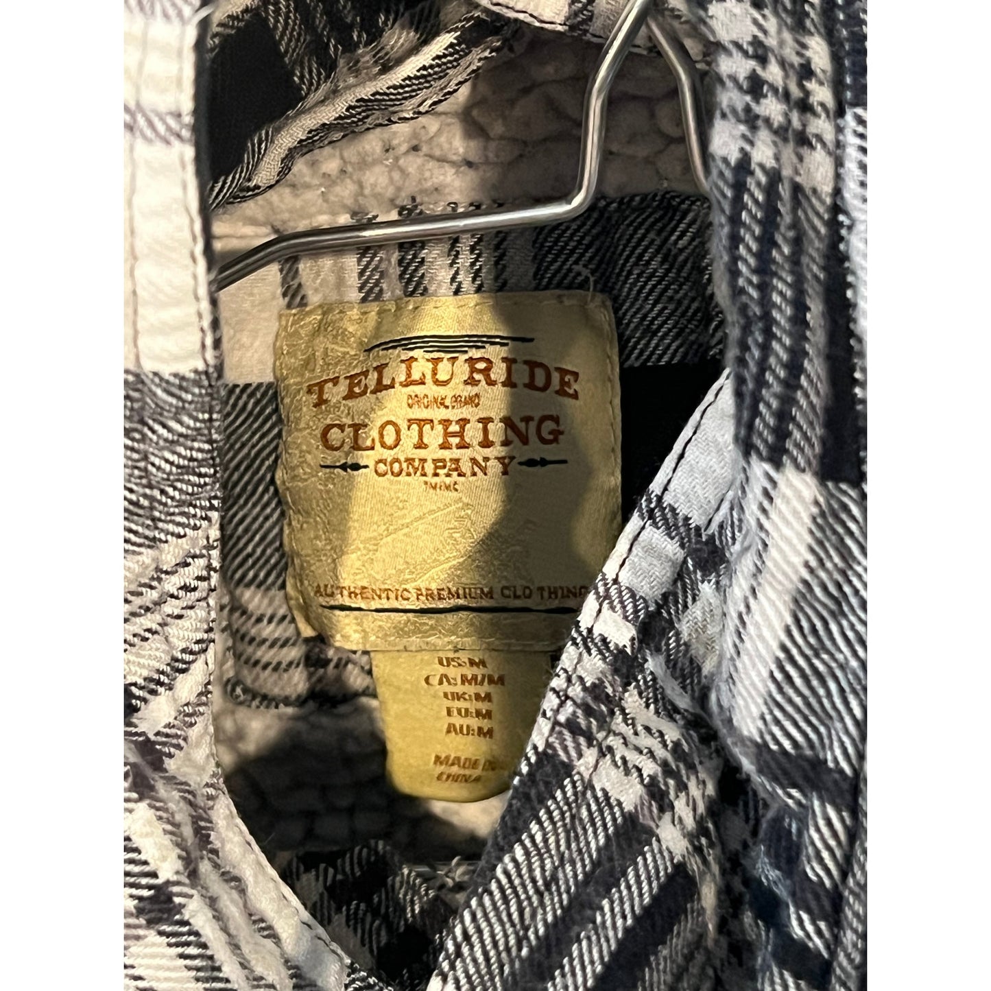 Shacket en flanelle isolée Telluride Clothing Co Homme Taille M