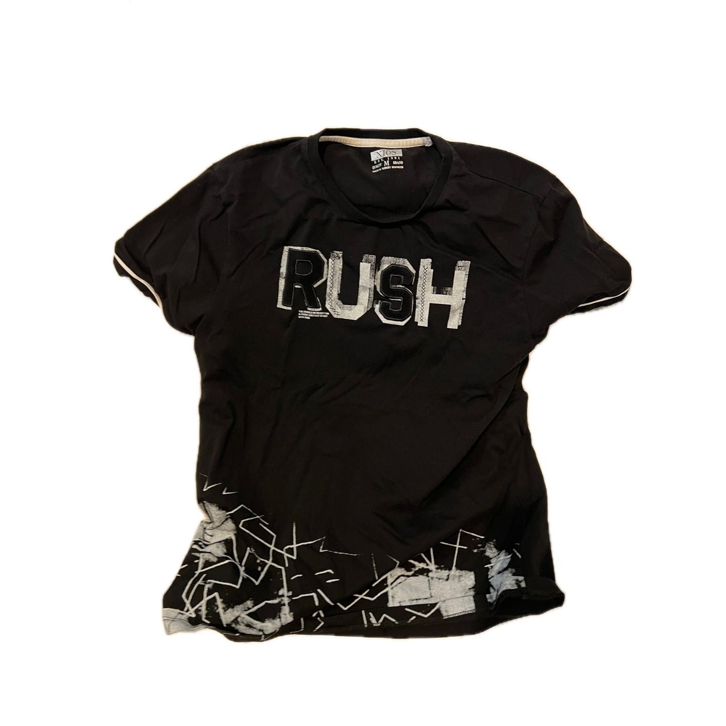 Xios Quality Brand Rush Embossed T-Shirt Mens Med