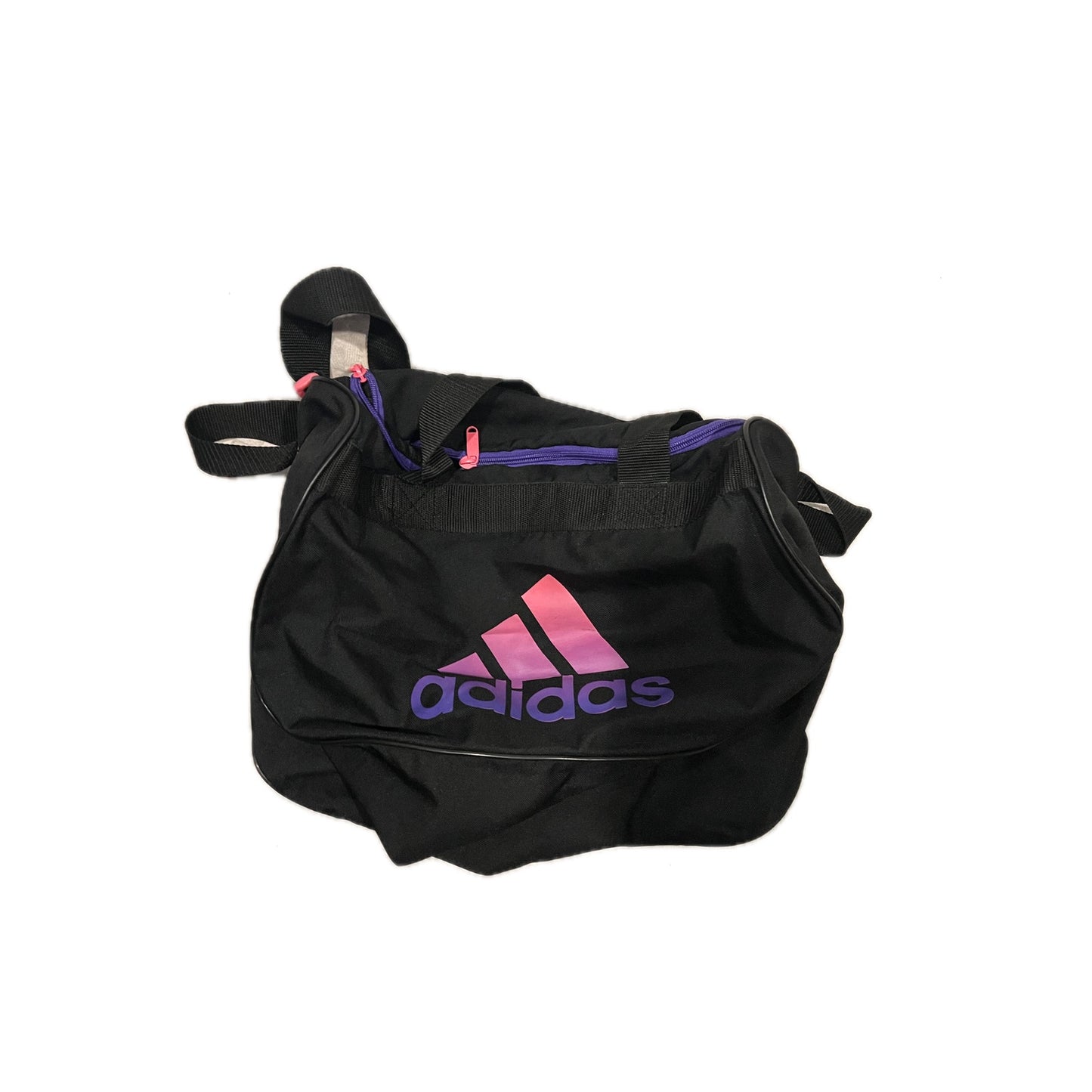 Adidas 15"x10"8" Pink Purple Black Gym Duffel Bag