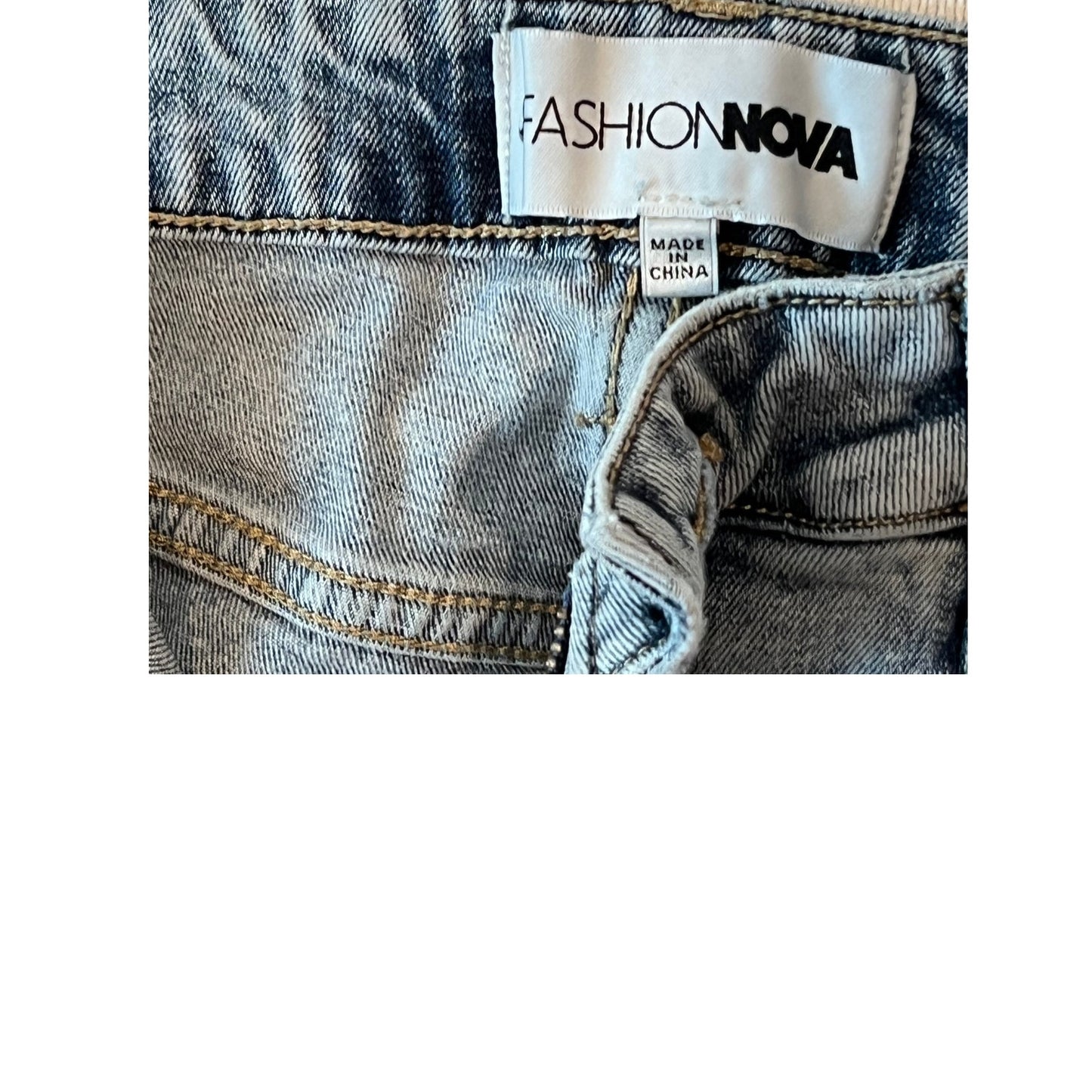 Fashion Nova Slim Straight Jeans Womans Sz 13 31x31