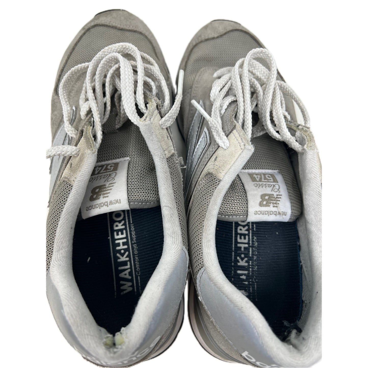 New Balance 574 Core Fabric Shoes Gray Mens 11.5