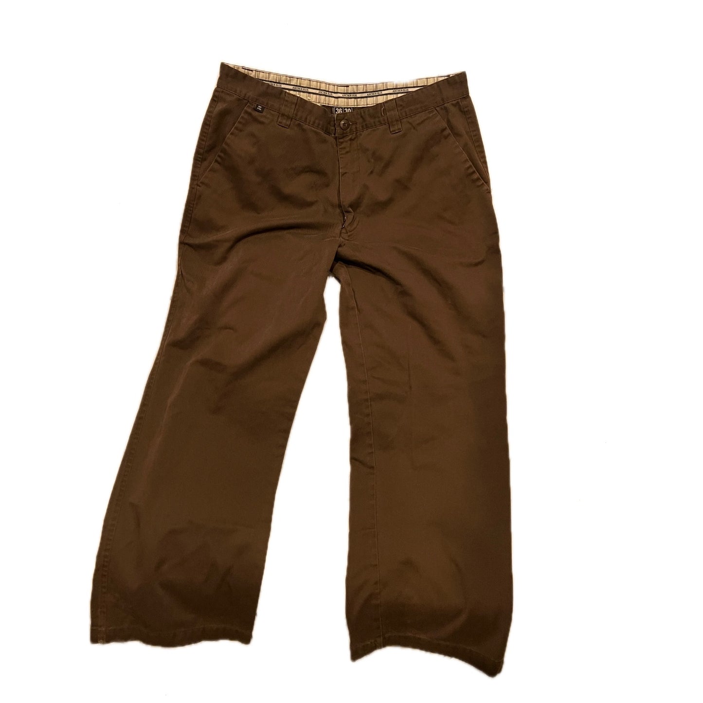 Anchor Blue Relaxed Brown Jeans 36x30