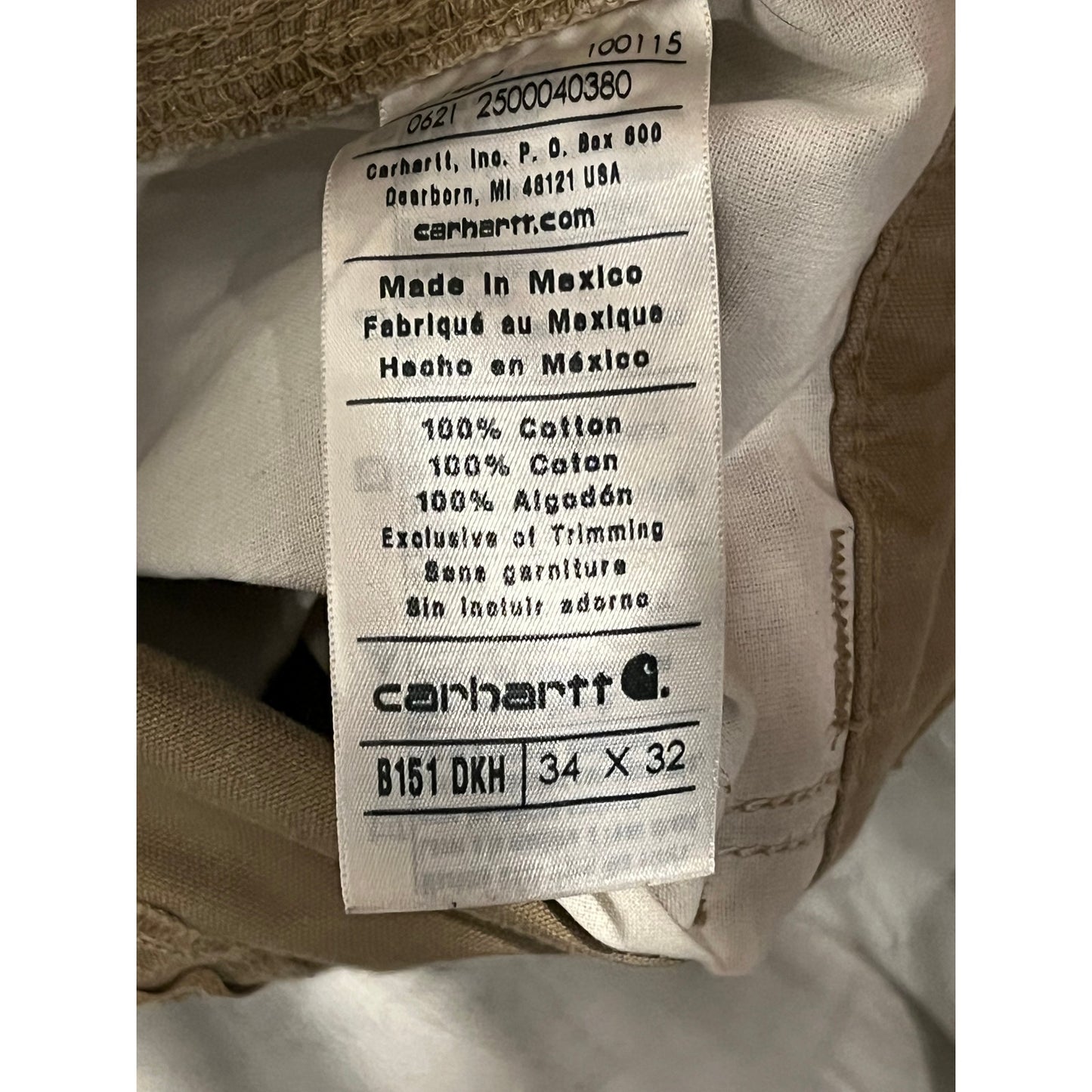 Carhartt Carpenter Work Pants Mens 34x32