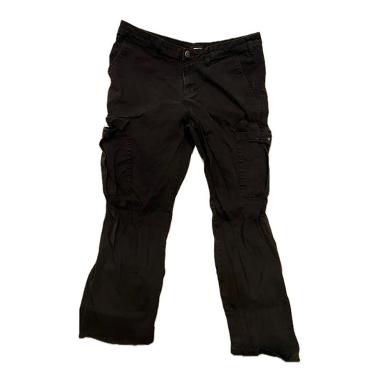 Fashion Nova Men Cargo Straight Fit Black Jeans Mens 36x28