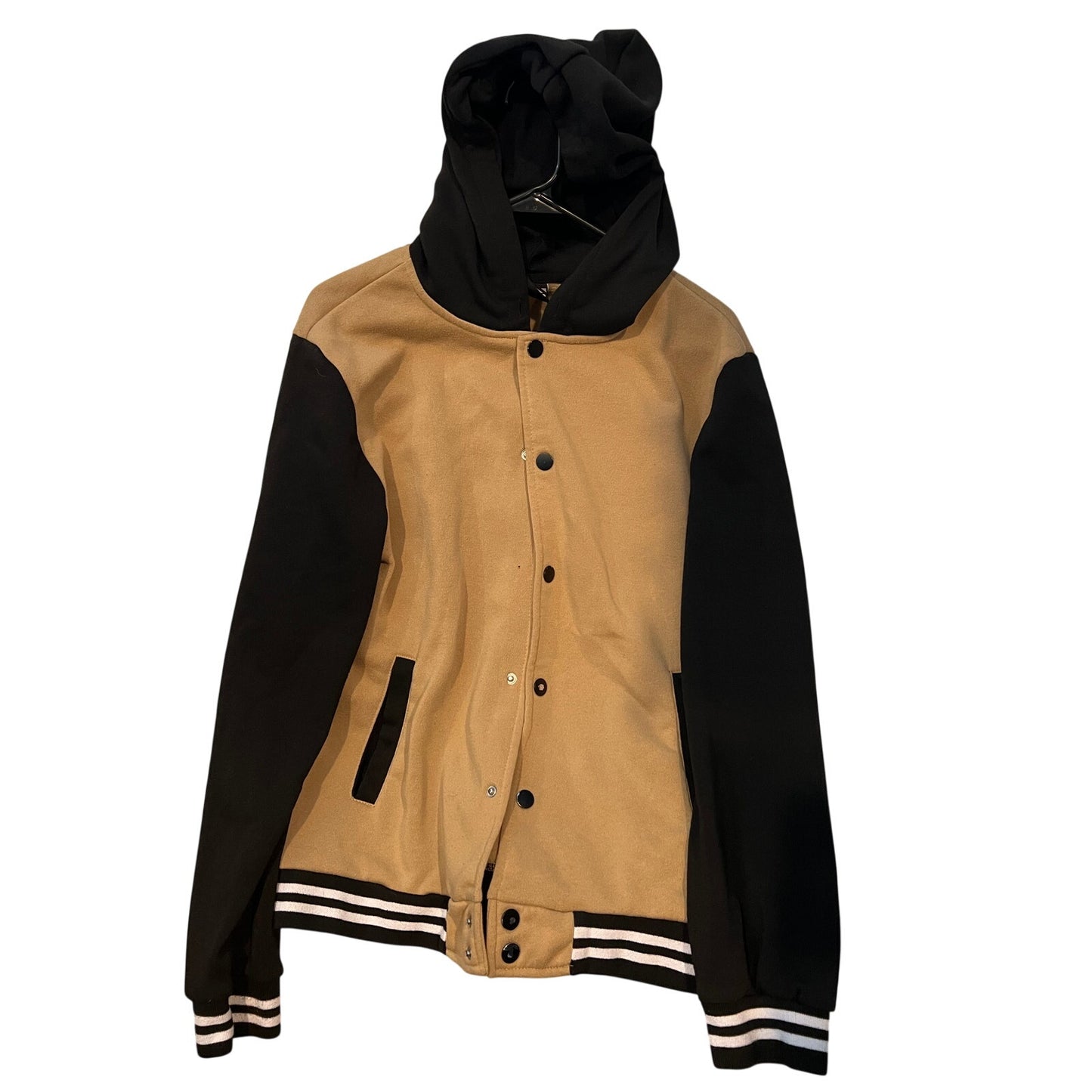Blouson universitaire Rgstr marron beige de type Letterman pour homme taille S