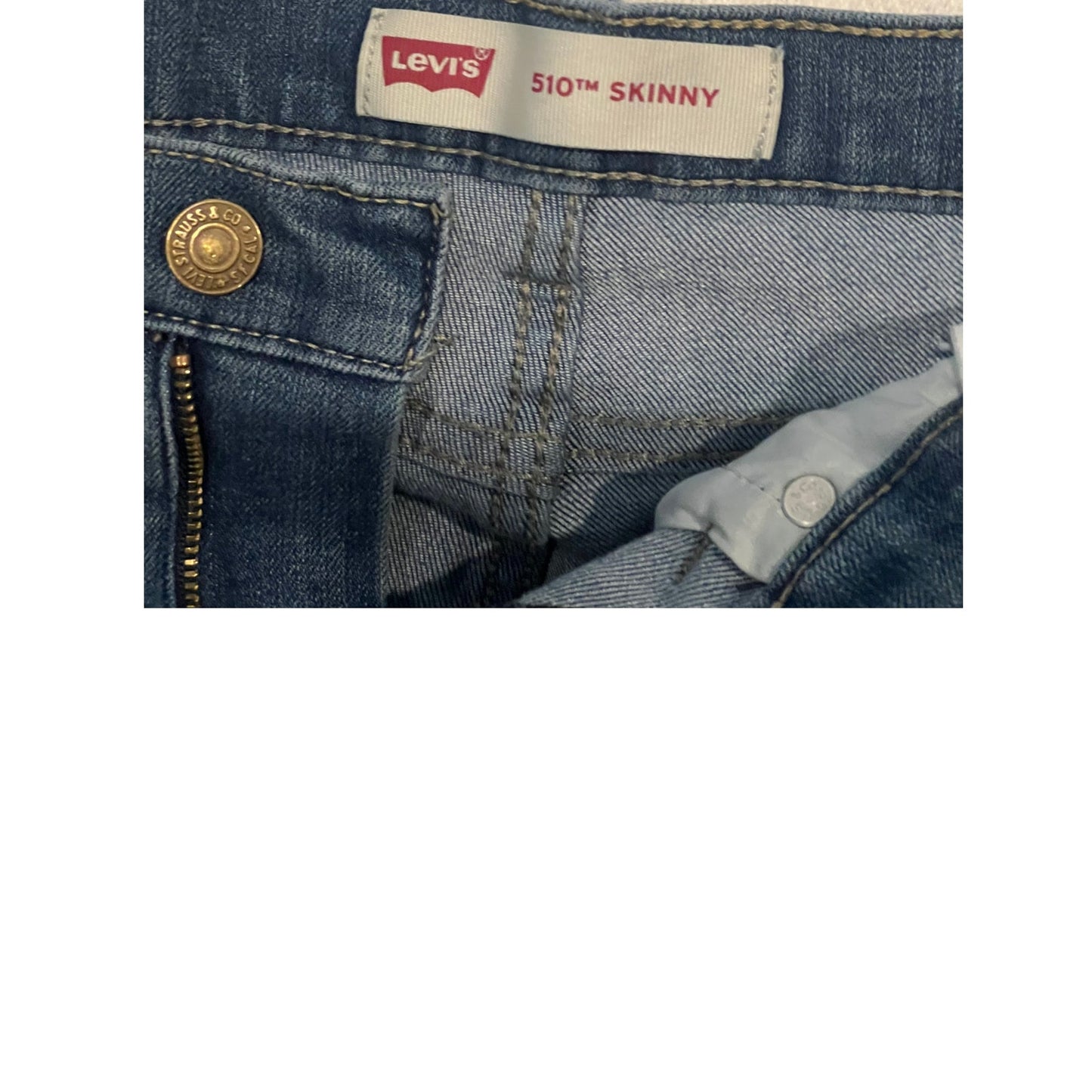 Levi's 510 Skinny Blue Jeans Womans  16 Reg 28x30