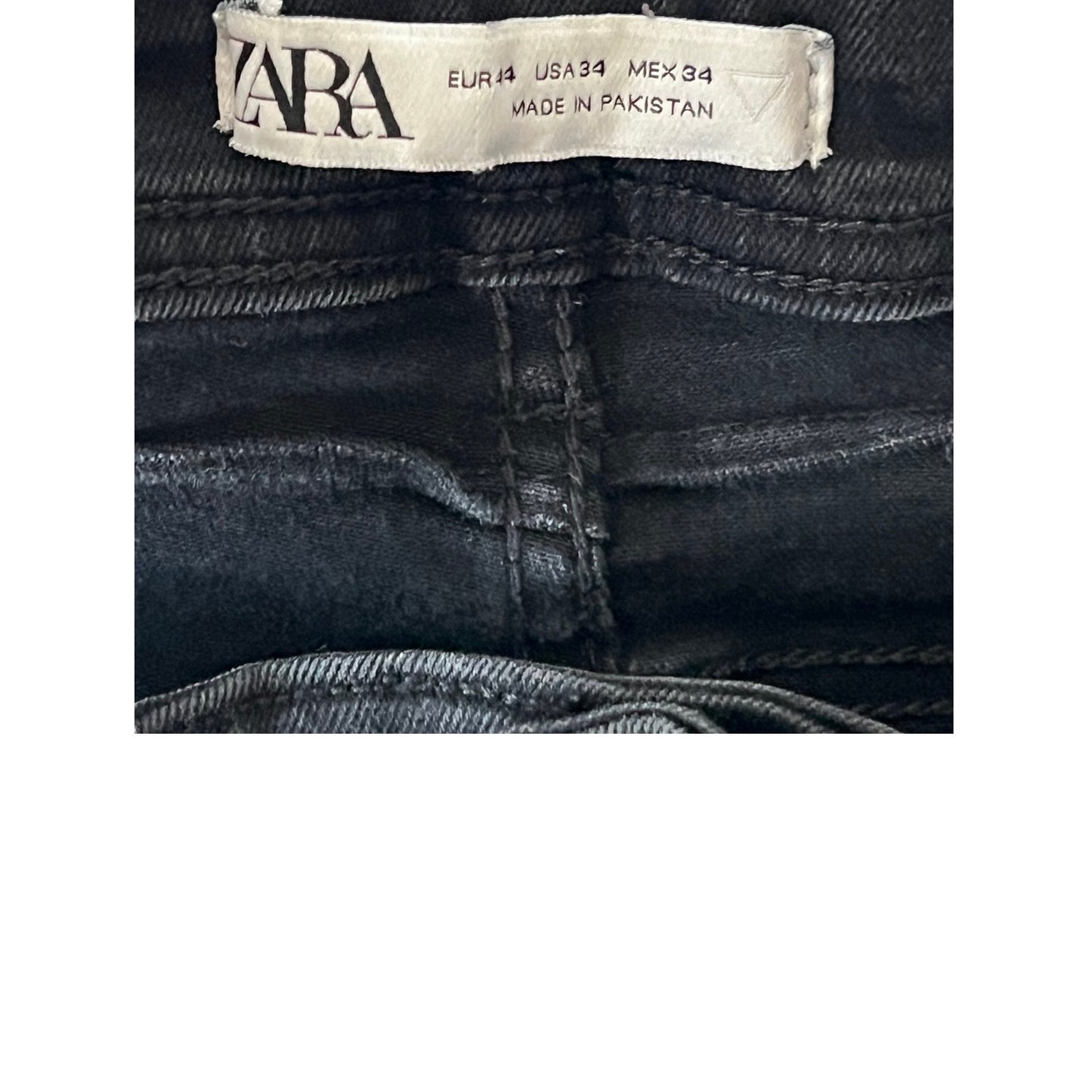 Zara Denim Wear Slim Black Jeans, Men's 34x32