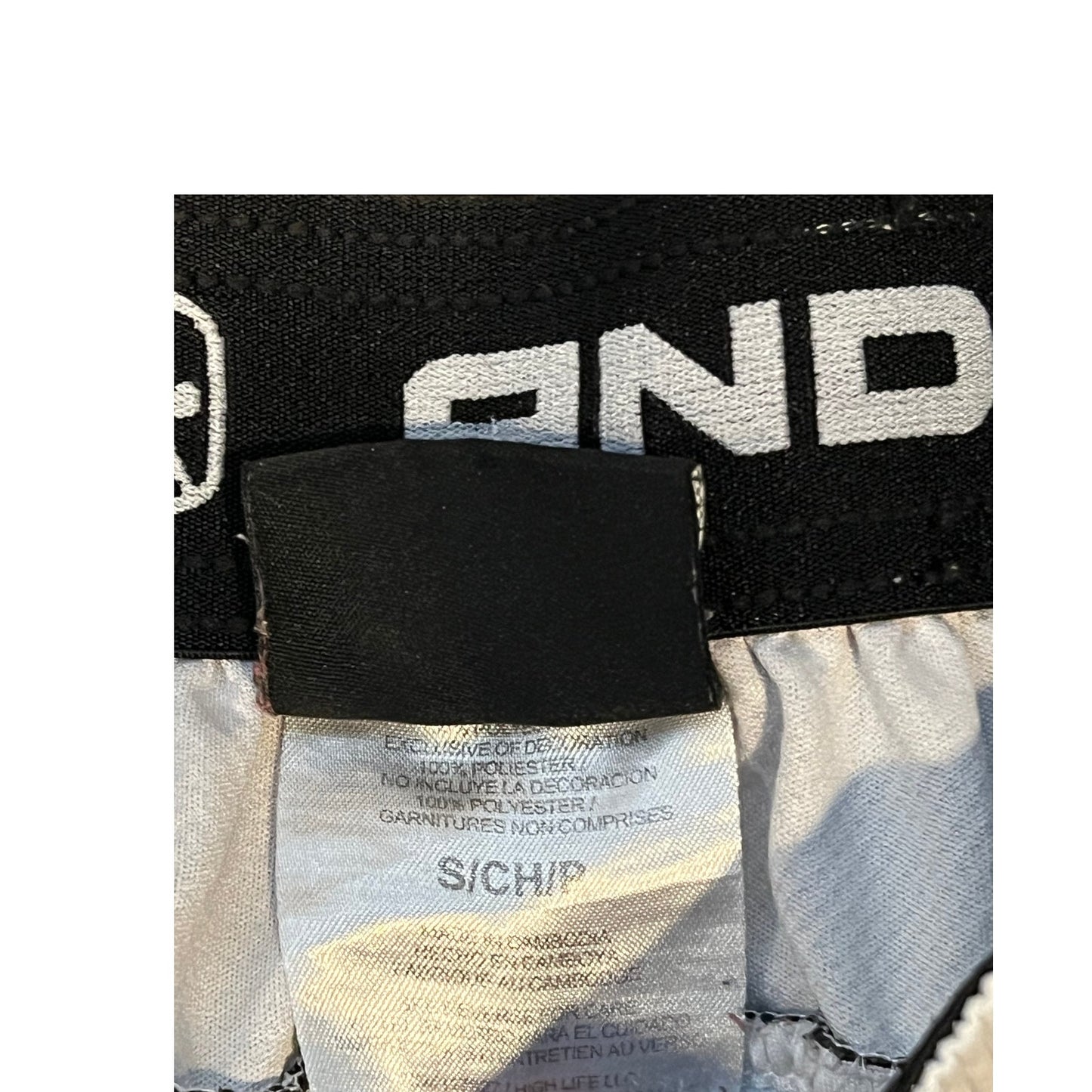 Short de basket AND1 blanc et noir homme taille S