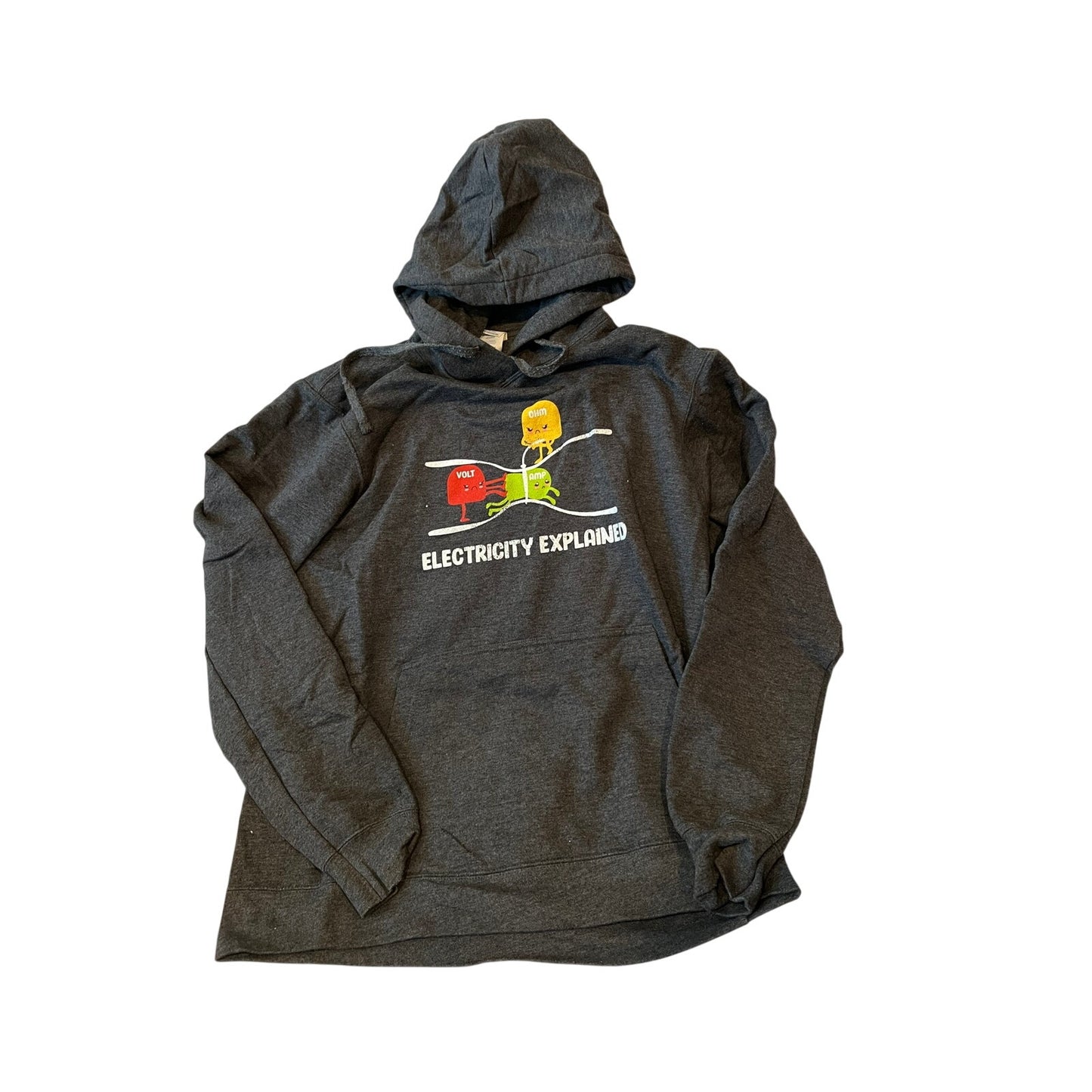 Sudadera con capucha Port & Company Electricity Explained, talla M para hombre