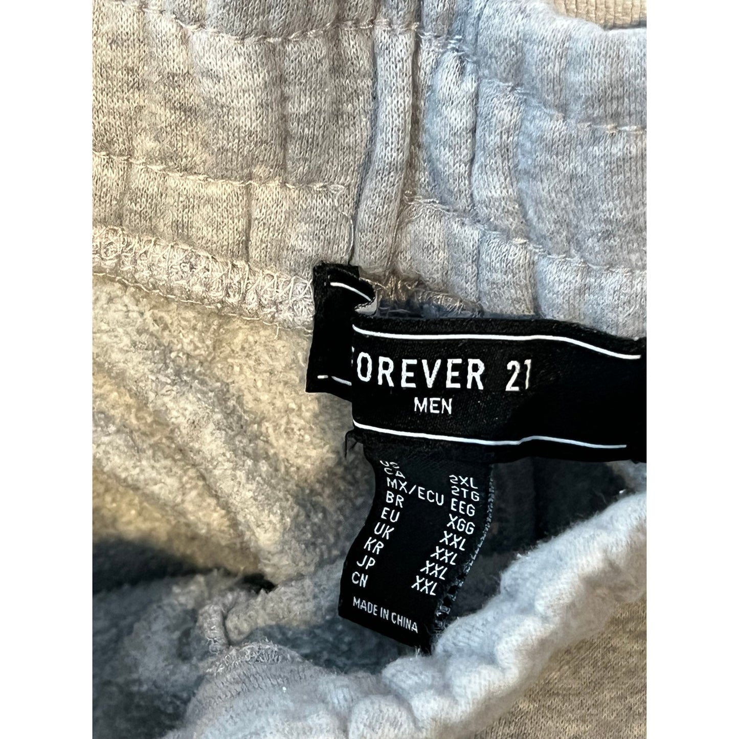 Forever 21 Men Gray Sweat Shorts Mens 2XL