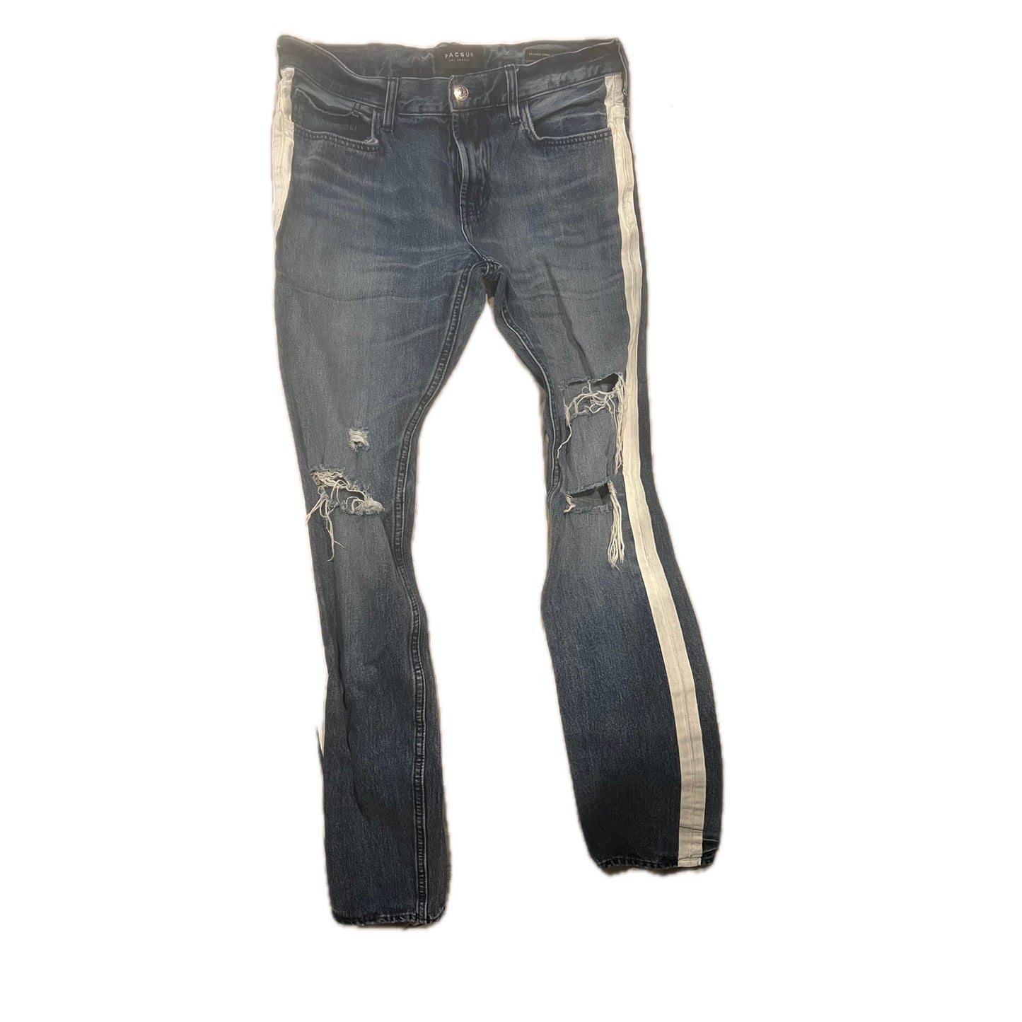 PacSun Stacked Skinny Distessed Jeans Mens 33x34