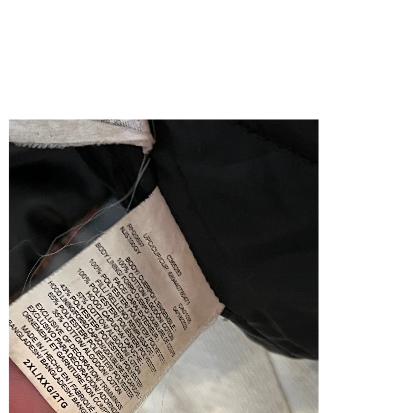 Abrigo con capucha gris de denim Dickies para hombre, talla 2XL