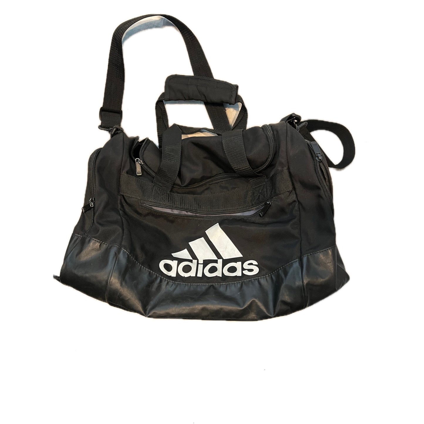 Sac de sport Adidas Defender petit, gris et noir, 18"x10"x12"