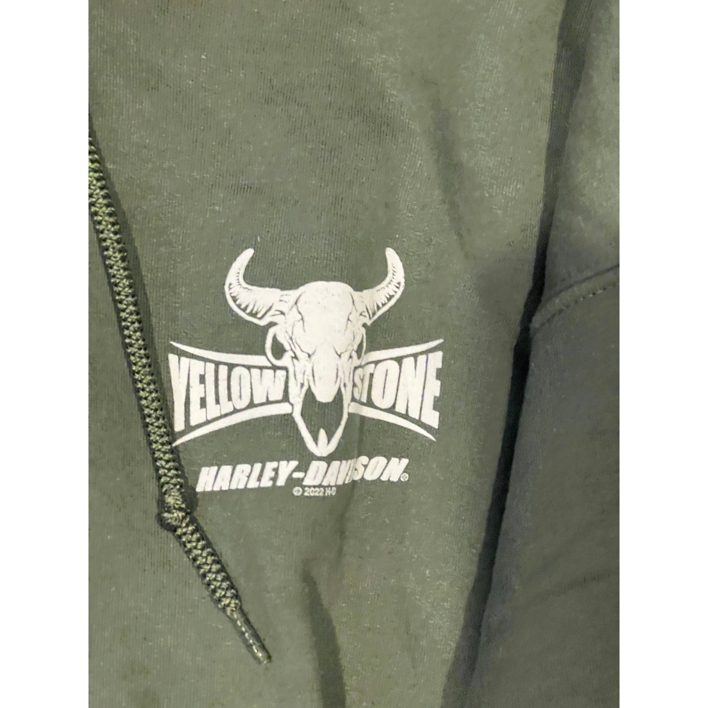 Yellowstone Belgrade Montana Harley Davidson Hoodie Mens XL