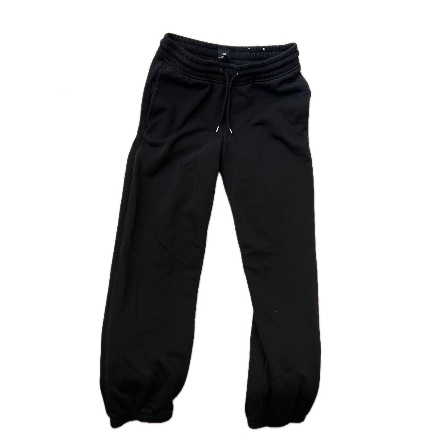 Pantalon de jogging H&M noir coupe décontractée avec chevilles resserrées pour homme, taille S