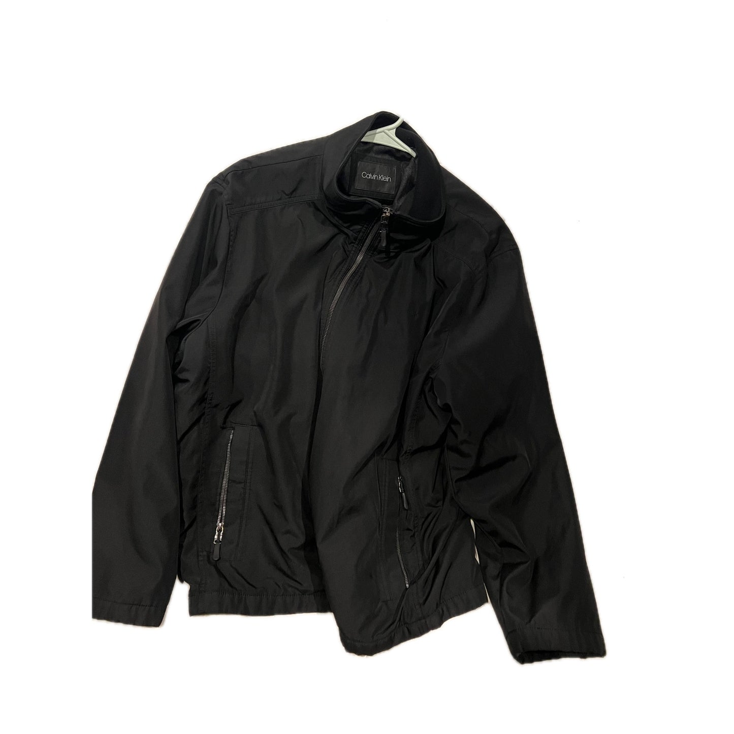 Calvin Klein Black Heavy Windbreaker Jacket Mens Large