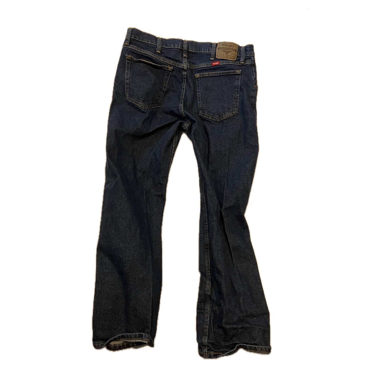 Wrangler Straight Fit Blue Jeans, Mens 34x29