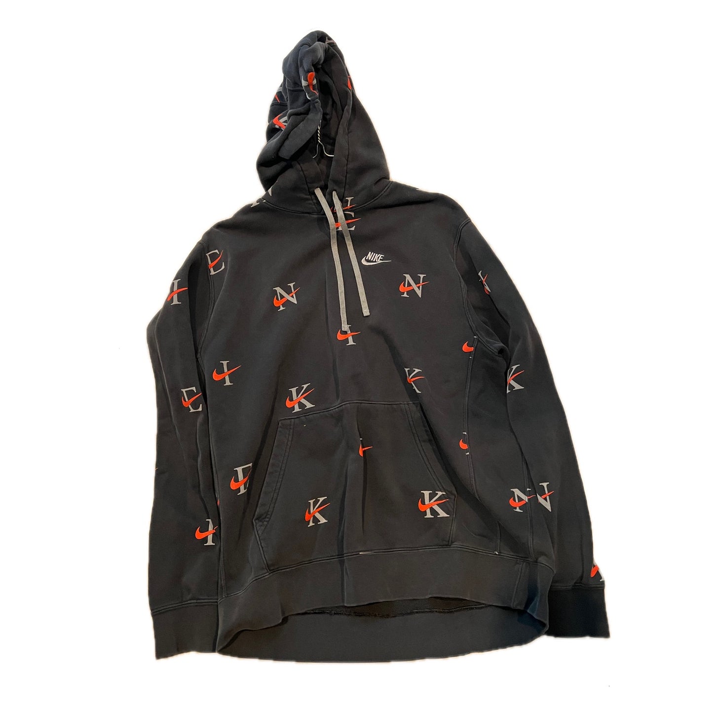 Nike Sweat à Capuche Noir Logos Homme Large