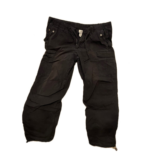 H&M Straight Cargo Black Jeans Mens 40x28