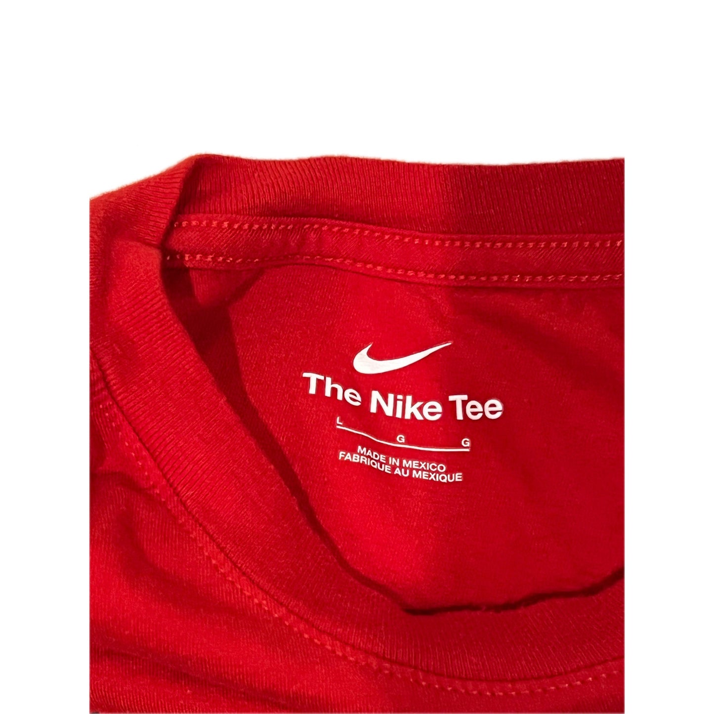 The Nike Tee Red Base ball Mens L