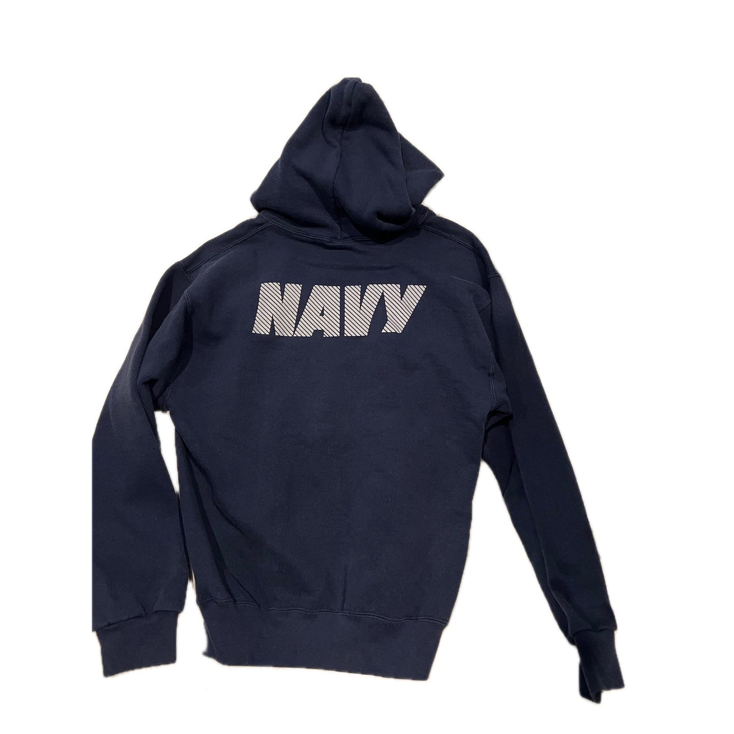 Bayside US Navy Blue Hoodie Mens Small