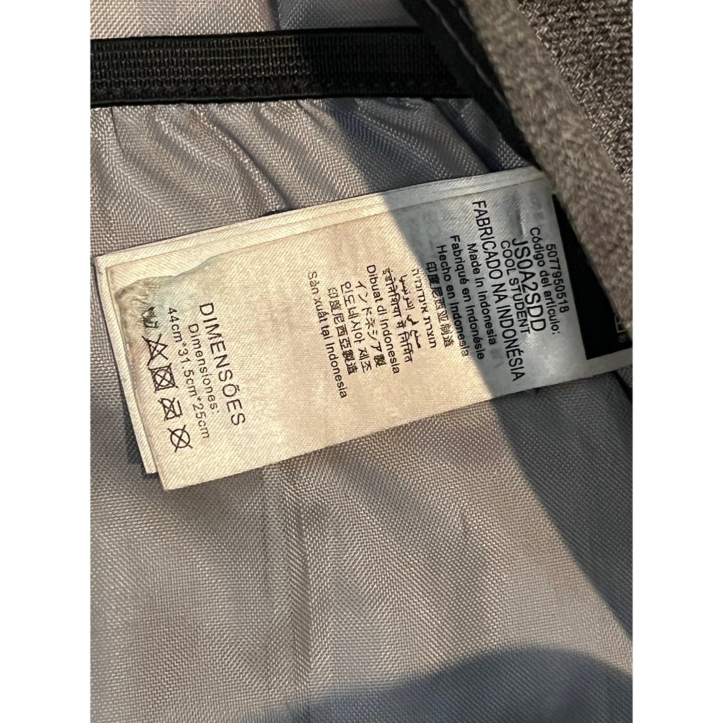 Sac à dos scolaire JanSport Cool Student à 3 compartiments Gris Marron