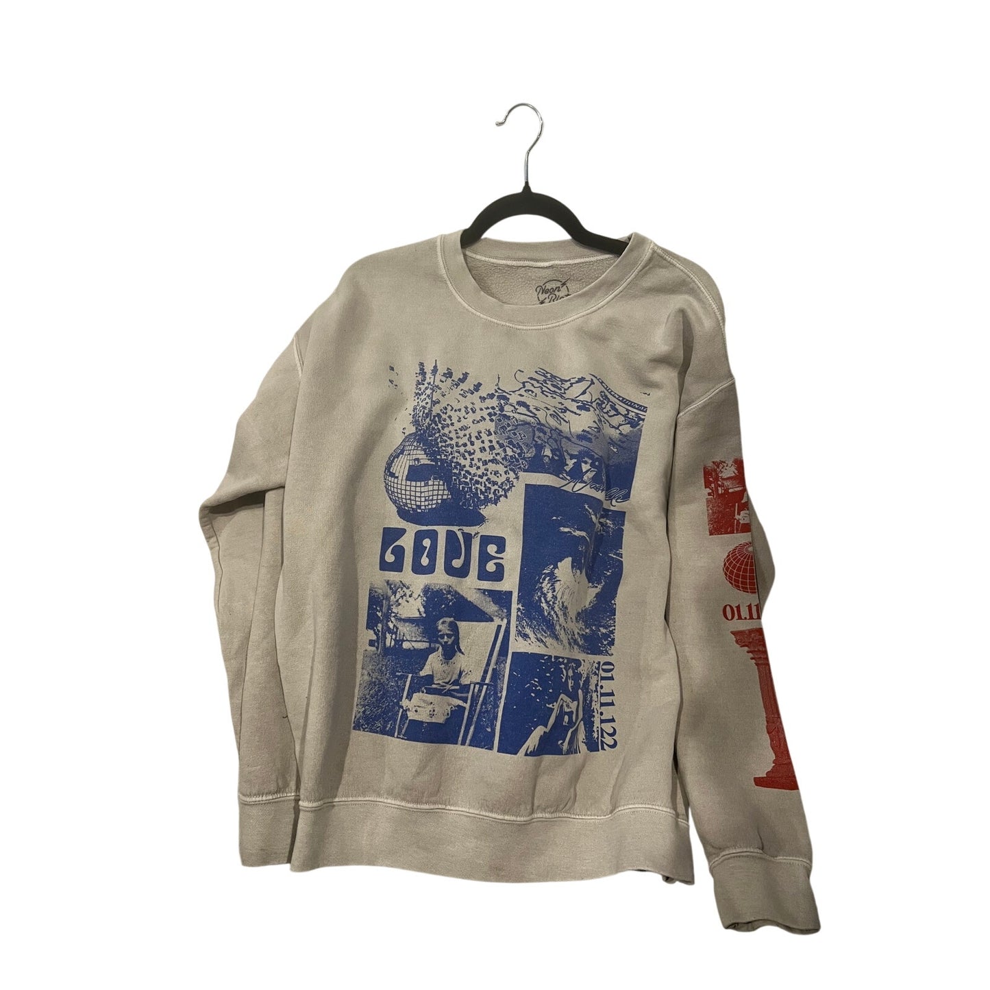 Sudadera Neon Riot Love para hombre, talla M