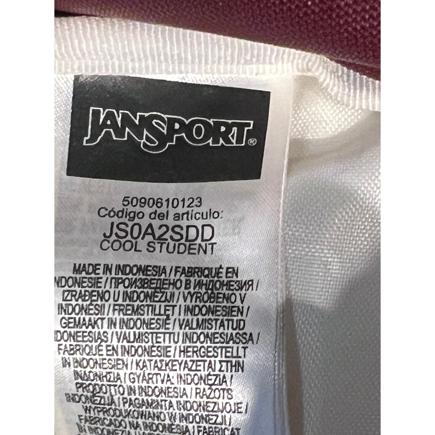 JanSport Cool Student Backpack Burgundy Brown