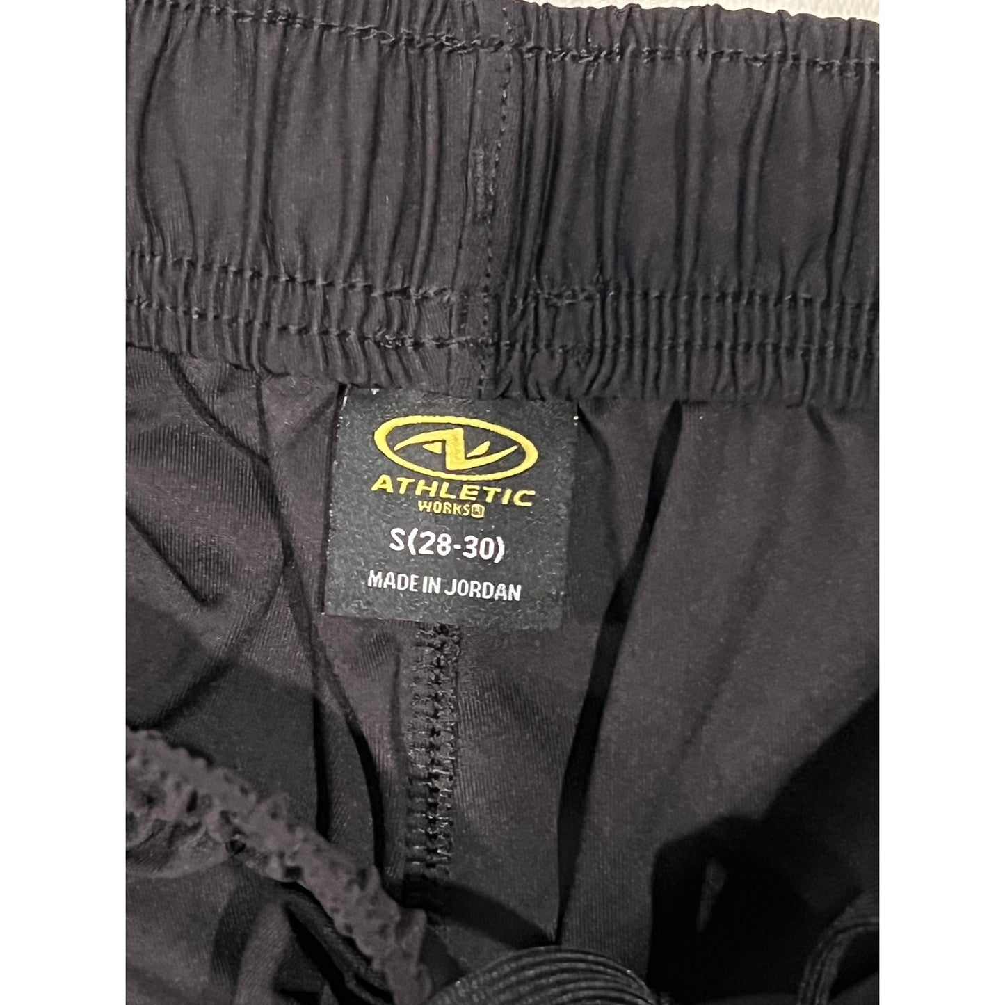 Athletic Works DriWorks Black Athletic Men's S (28-30)