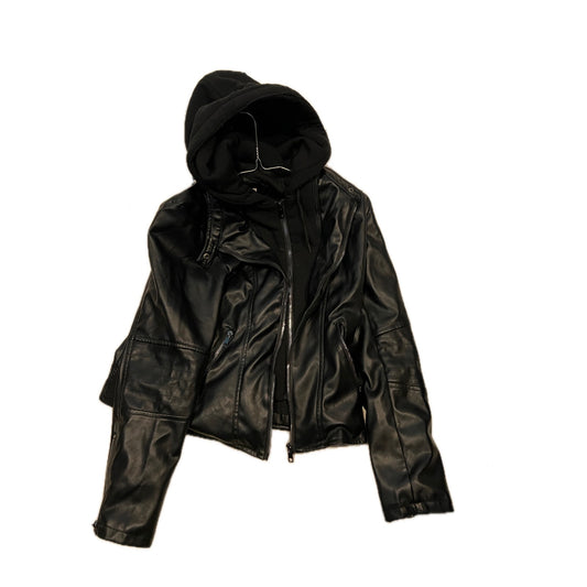 Snobbish Collection Faux Leather Bomber Jacket Womans XL
