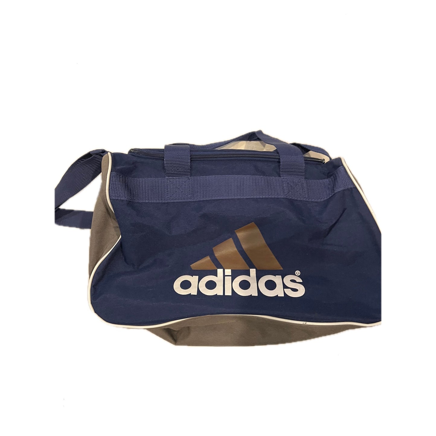 Adidas Defender Small 16"x10"x8" Blue Gray Duffel Gym Bag