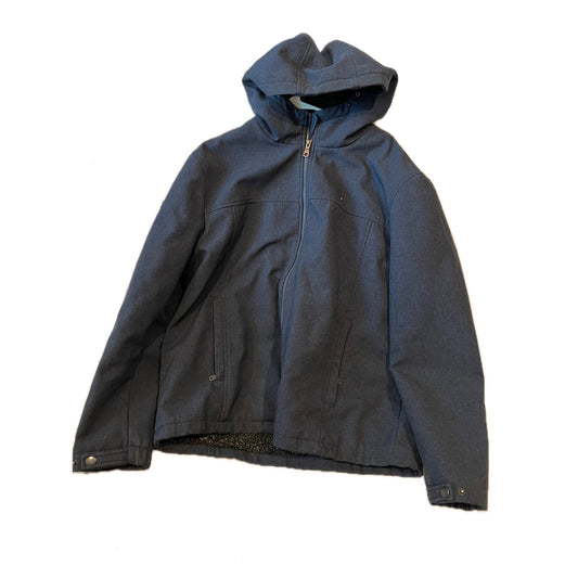 Tommy Hilfiger Blue Wind Resistant Hooded Jacket Mens XL