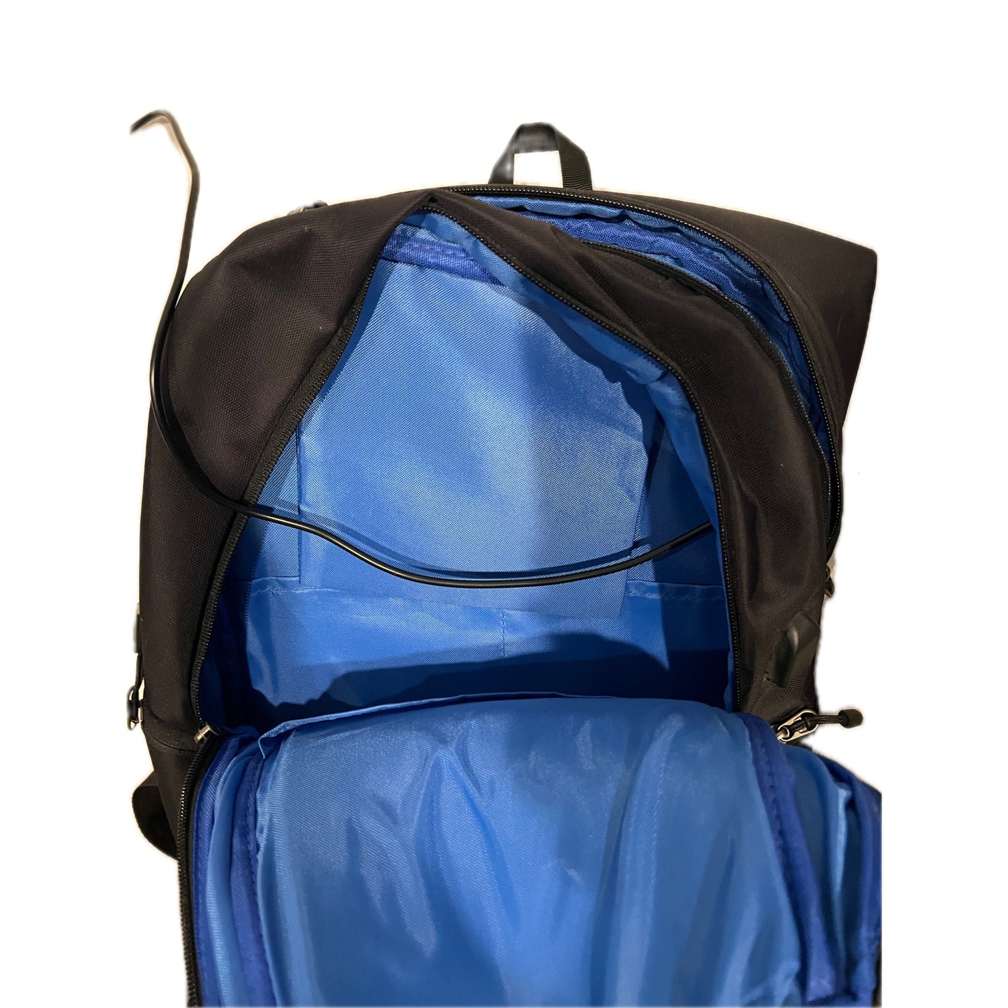 Sac à dos pour ordinateur portable professionnel LUXUR noir, avec port USB
