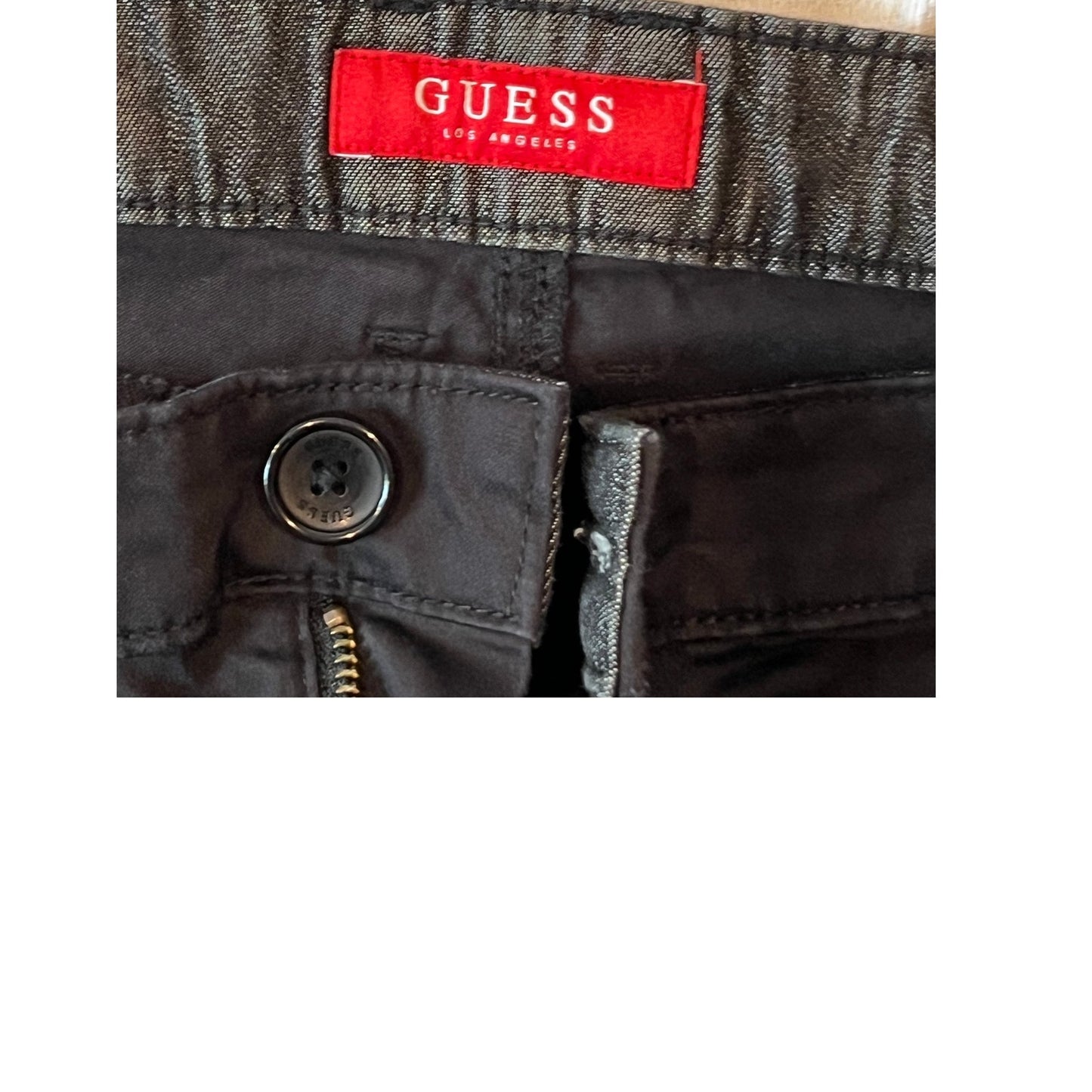 Guess Black Slim Fit Jeans Mens 38x32