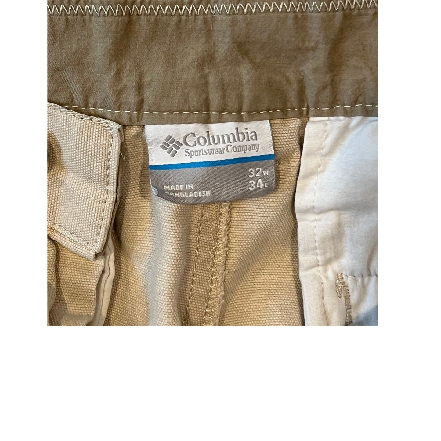 Columbia Straight Brown Denim Jeans Mens 32x34