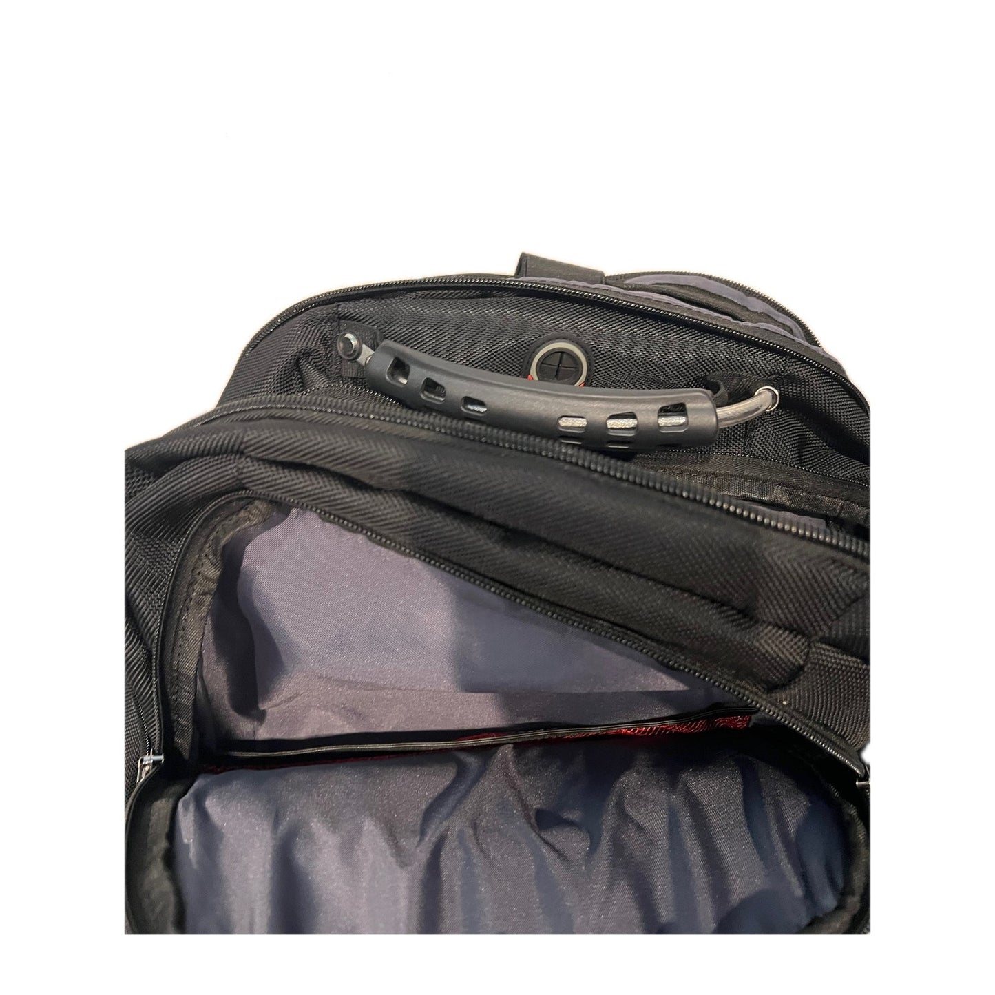 No Label Gaming Heavy Duty Backpack Black w Gray Lining