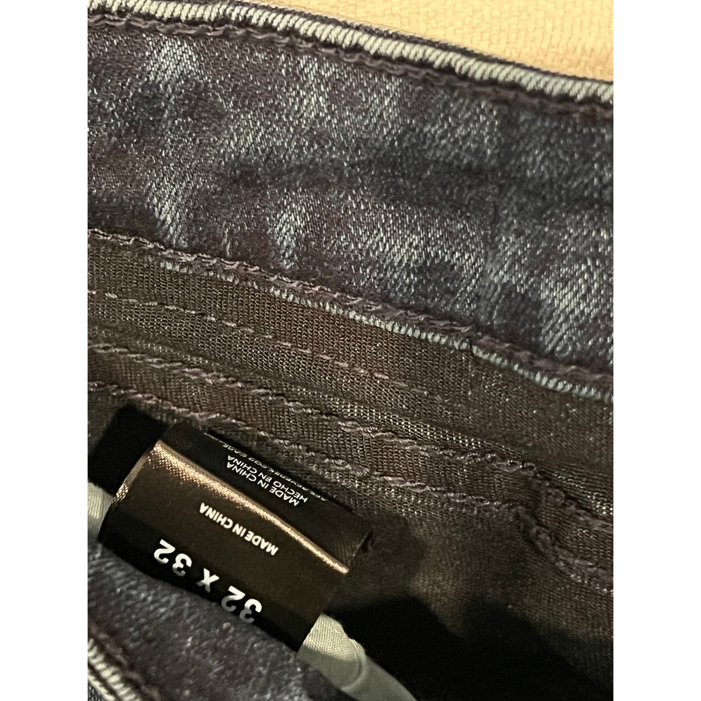 Jeans azules oscuros de pierna recta para hombre Express 32x32
