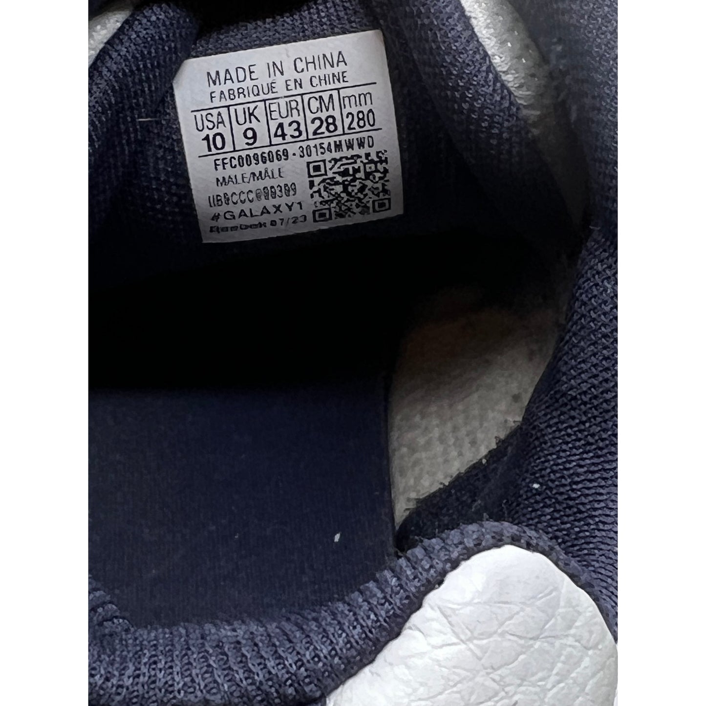 Reebok Galaxy 1 Leather Sneakers Mens Size 10