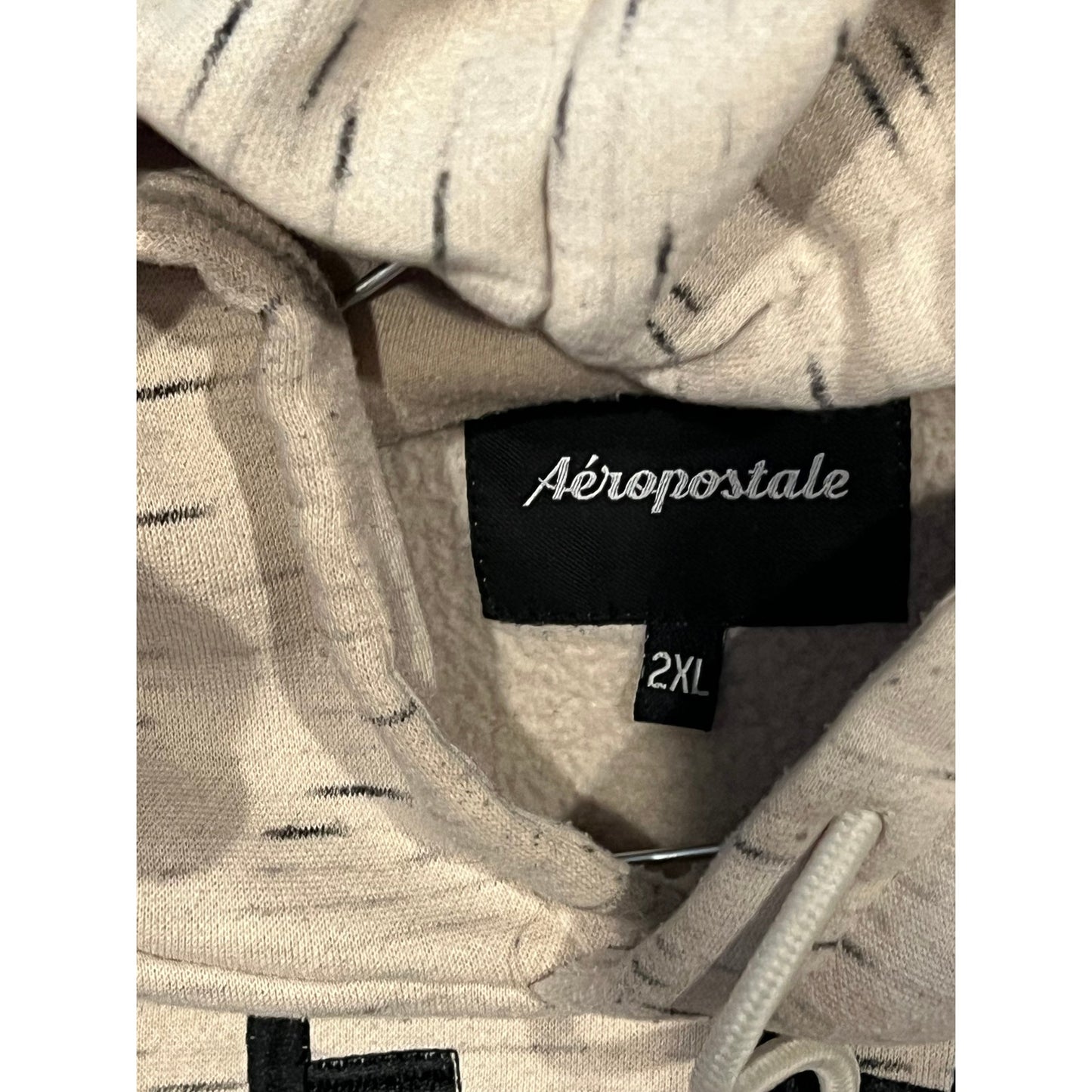 Aeropostale Pull à capuche Gris Homme XXL