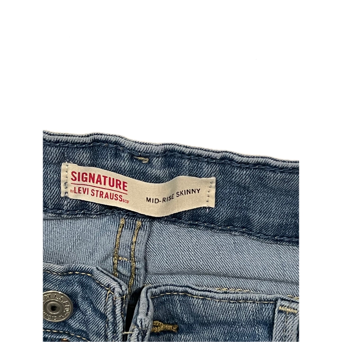 Levis Signature Mid-Rise Skinny Jeans Woman Size 14M 32x30