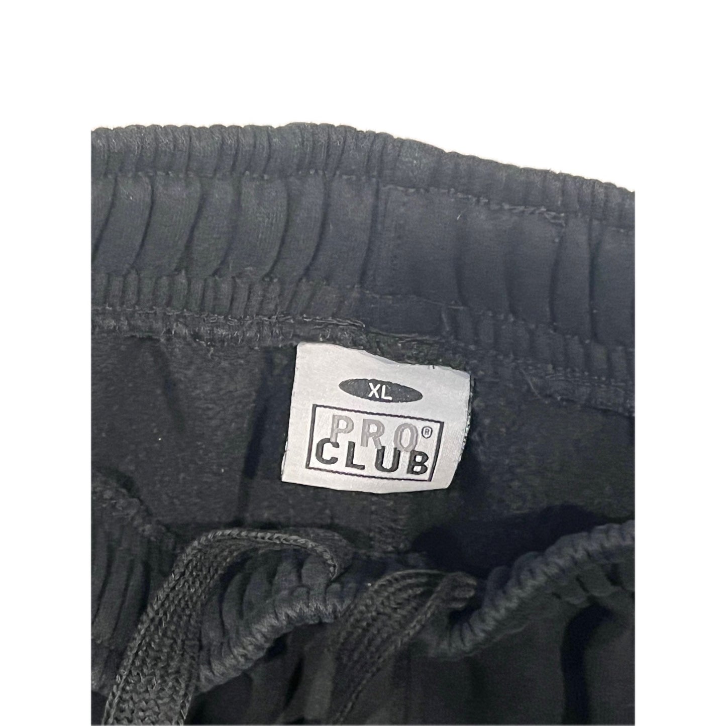 Pro Club Black Cuffed Zip Pocket Sweatpants Mens XL