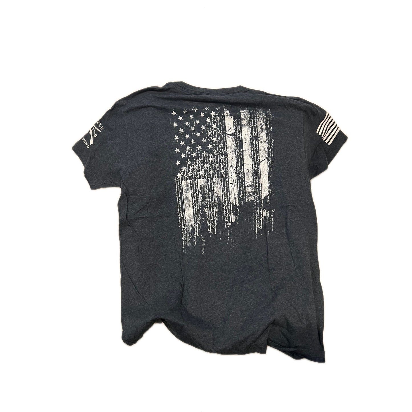 Grunt Style This well Defend Gray T-Shirt Mens L
