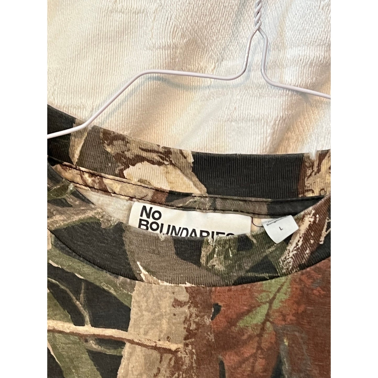 No Boundaries Mossy Oak Long Sleeve Shirt Mens Large
