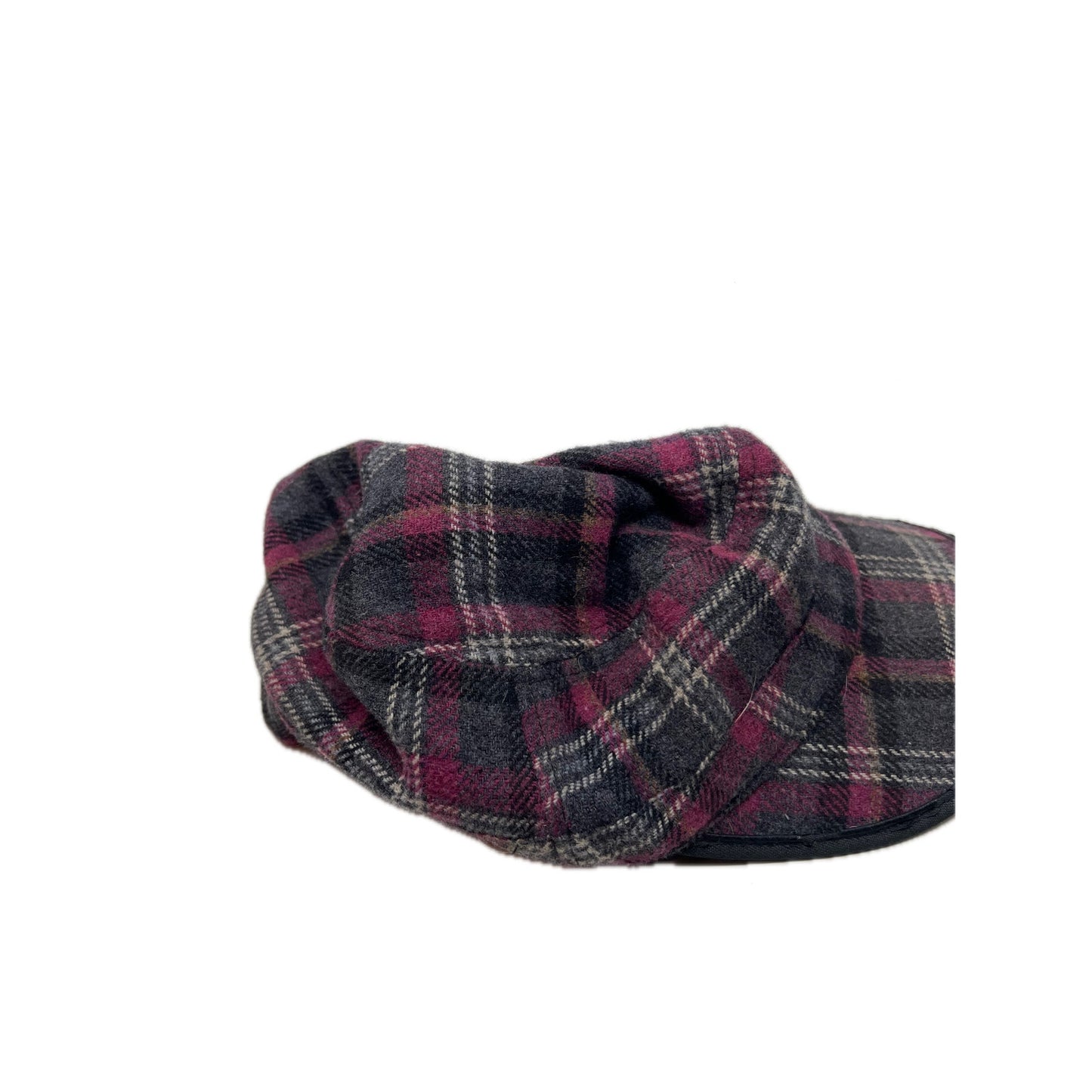 Pugs Flannel Checked Old Timey Baseball Cap Adjustable