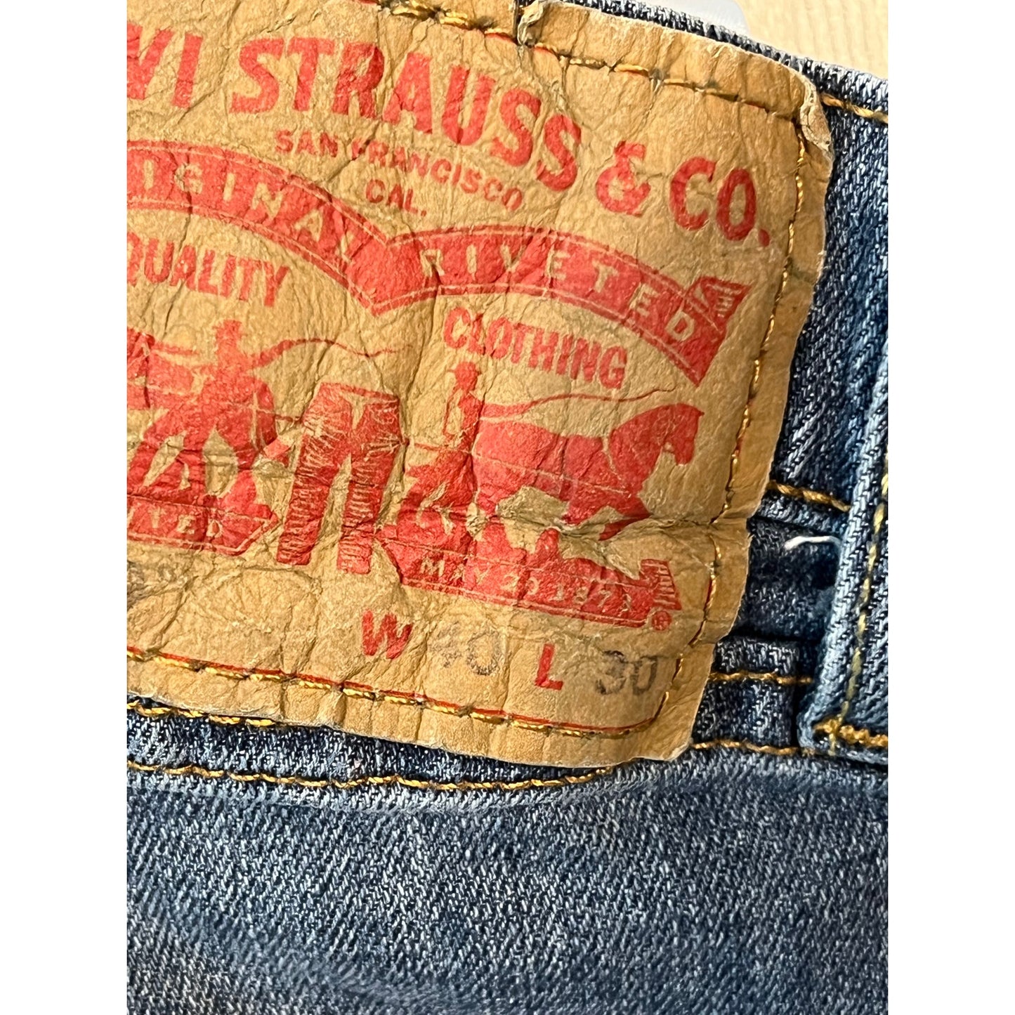Levi's 559 Relaxed Fit Straight Leg Jeans 40x30