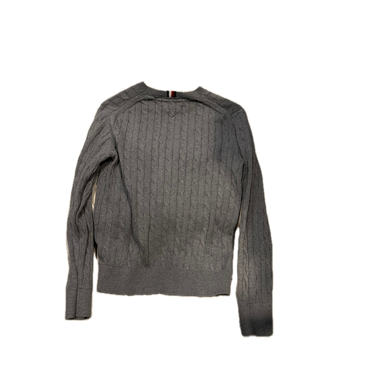 Tommy Hilfiger Gray Knit Crewneck Sweater Mens Medium
