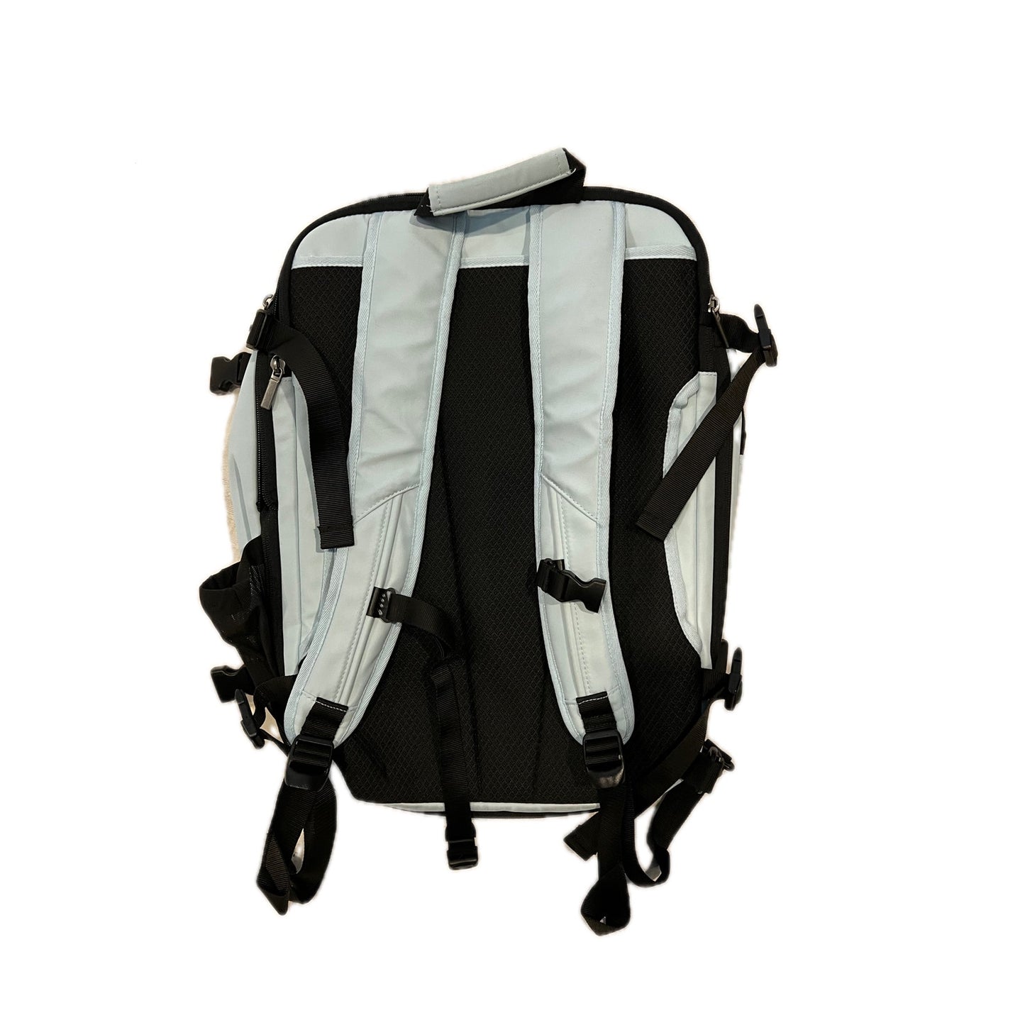 Open Story Signature Day Trip Backpack Creme Green Black
